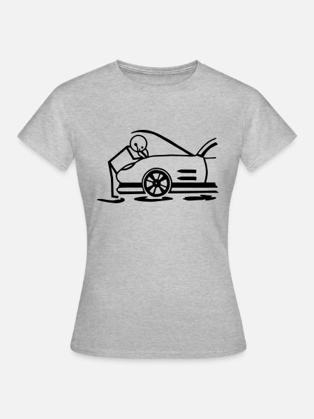 Kfz-Mechaniker - Frauen T-Shirt - Grau meliert