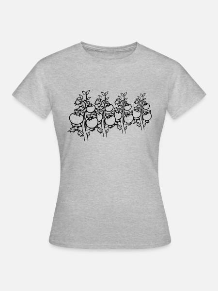 gemüse tomaten - Frauen T-Shirt - Grau meliert