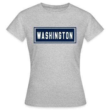 Washington - T-shirt Femme - gris chiné - Devant - AI Model Female 172 dark (172cm)