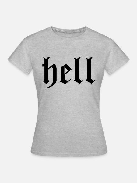 hell - Frauen T-Shirt - Grau meliert