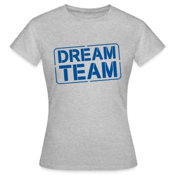 Équipe de rêve - T-shirt Femme - gris chiné - Devant - AI Model Female 172 dark (172cm)
