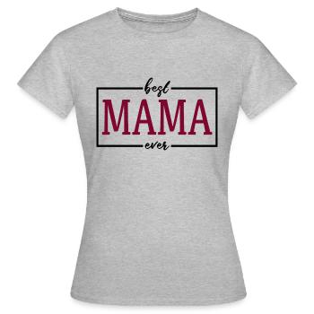 La meilleure maman - T-shirt Femme - gris chiné - Devant - AI Model Female 172 dark (172cm)