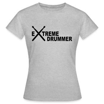percussion - T-shirt Femme - gris chiné - Devant - AI Model Female 172 dark (172cm)