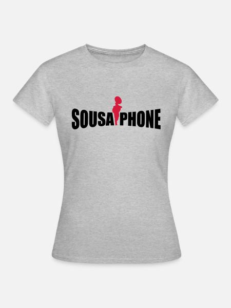 sousaphone - Frauen T-Shirt - Grau meliert