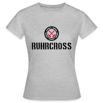 ruhrcross 3 - Frauen T-Shirt - Grau meliert - Vorne - AI Model Female 172 dark (172cm)