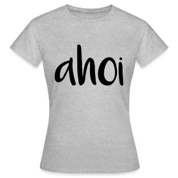 ahoi - Frauen T-Shirt - Grau meliert - Vorne - AI Model Female 172 dark (172cm)