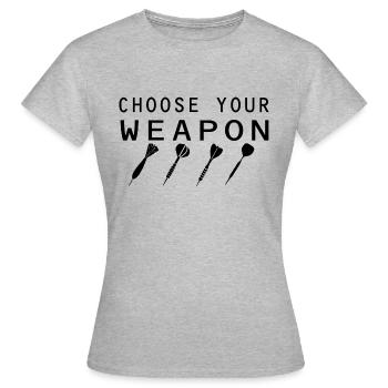 Darts Dart - Women's T-Shirt - heather grey - Front - AI Model Female 172 dark (172cm)