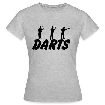 Darts Dart - Women's T-Shirt - heather grey - Front - AI Model Female 172 dark (172cm)