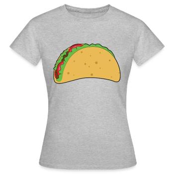 Taco - Frauen T-Shirt - Grau meliert - Vorne - AI Model Female 172 dark (172cm)