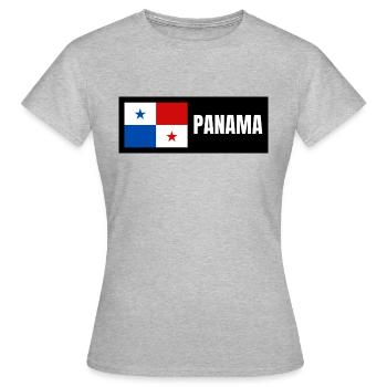 Drapeau du Panama - T-shirt Femme - gris chiné - Devant - AI Model Female 172 dark (172cm)