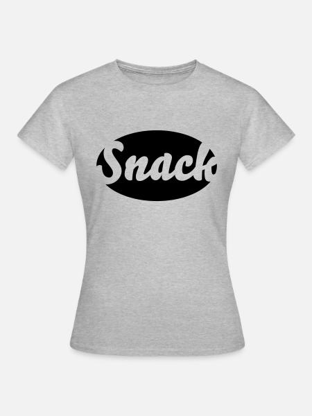 Snack - Frauen T-Shirt - Grau meliert