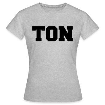 Ton - Frauen T-Shirt - Grau meliert - Vorne - AI Model Female 172 dark (172cm)