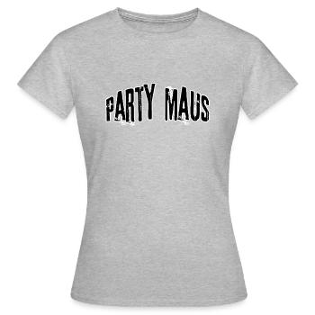 Partymaus - Women's T-Shirt - heather grey - Front - AI Model Female 172 dark (172cm)