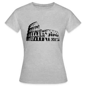 Rom - Kolosseum - Frauen T-Shirt - Grau meliert - Vorne - AI Model Female 172 dark (172cm)