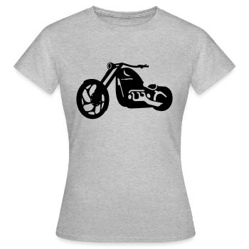 chopper - Frauen T-Shirt - Grau meliert - Vorne - AI Model Female 172 dark (172cm)