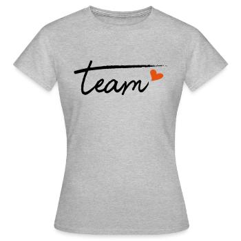 Equipe - T-shirt Femme - gris chiné - Devant - AI Model Female 172 dark (172cm)