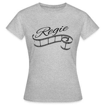 Regie - Frauen T-Shirt - Grau meliert - Vorne - AI Model Female 172 dark (172cm)