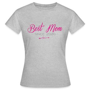 Meilleure maman depuis 2020 - T-shirt Femme - gris chiné - Devant - AI Model Female 172 dark (172cm)