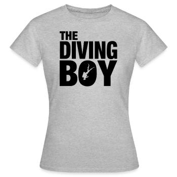 Taucher, Scuba Diver, Diver, Tauchsport - Frauen T-Shirt - Grau meliert - Vorne - AI Model Female 172 dark (172cm)