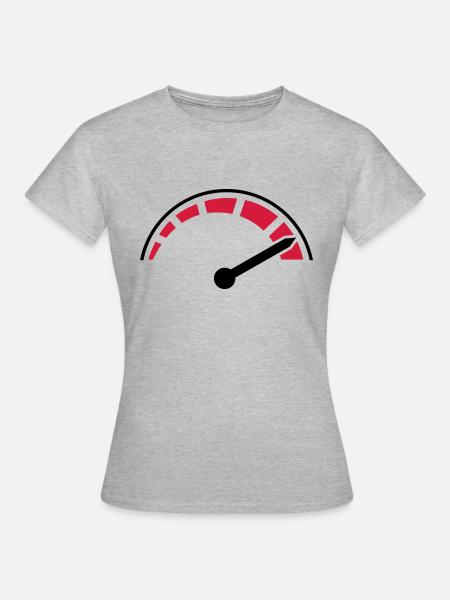 speed__f2 - Frauen T-Shirt - Grau meliert