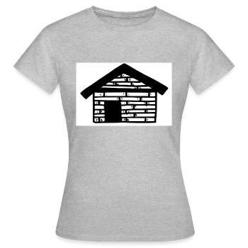 cabane en bois - T-shirt Femme - gris chiné - Devant - AI Model Female 172 dark (172cm)