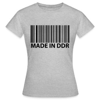ddr - Frauen T-Shirt - Grau meliert - Vorne - AI Model Female 172 dark (172cm)