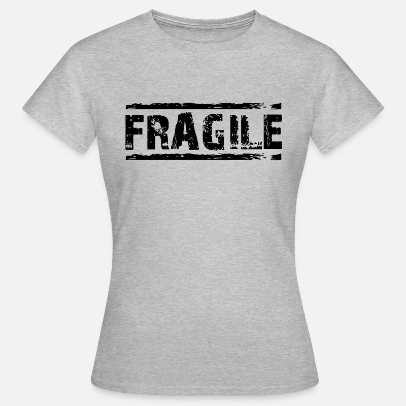 FRAGILE - Women's T-Shirt - heather grey