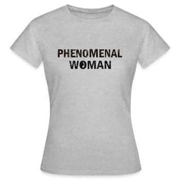 PHÄNOMENALE FRAUEN - Frauen T-Shirt - Grau meliert - Vorne - AI Model Female 172 dark (172cm)