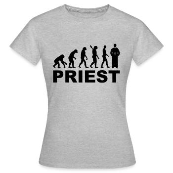 Pasteur - T-shirt Femme - gris chiné - Devant - AI Model Female 172 dark (172cm)