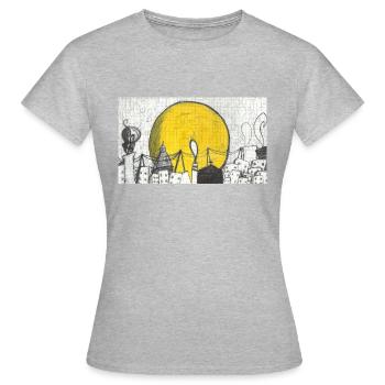 Turin magique - T-shirt Femme - gris chiné - Devant - AI Model Female 172 dark (172cm)