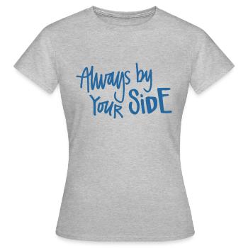 Toujours par votre SIDE Navy - T-shirt Femme - gris chiné - Devant - AI Model Female 172 dark (172cm)