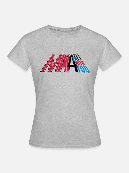 may4th_vec_3 fr - T-shirt Femme - gris chiné