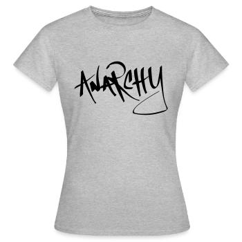 Anarchy - Women's T-Shirt - heather grey - Front - AI Model Female 172 dark (172cm)