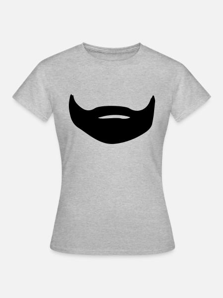 vollbart - Frauen T-Shirt - Grau meliert