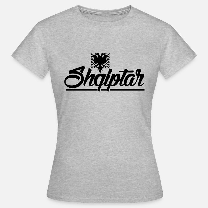 shqiptar eagle - Women's T-Shirt - heather grey