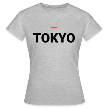 TOKYO - Women's T-Shirt - heather grey - Front - AI Model Female 172 dark (172cm)