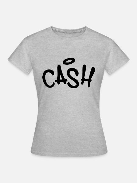 Cash - Frauen T-Shirt - Grau meliert