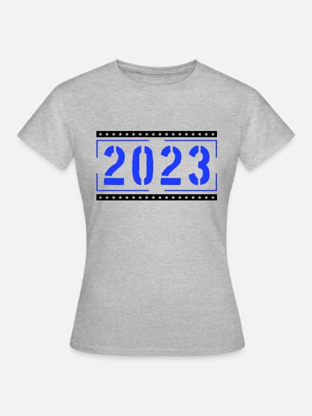 2023 - Frauen T-Shirt - Grau meliert