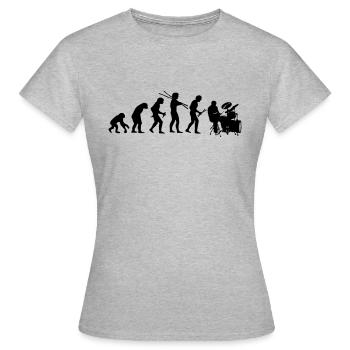 Développement évolutif - T-shirt Femme - gris chiné - Devant - AI Model Female 172 dark (172cm)