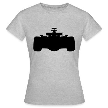 F1 # 1 - Frauen T-Shirt - Grau meliert - Vorne - AI Model Female 172 dark (172cm)