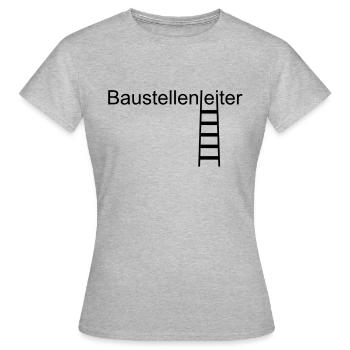 Site manager - Women's T-Shirt - heather grey - Front - AI Model Female 172 dark (172cm)