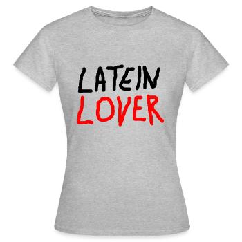Amant latin - T-shirt Femme - gris chiné - Devant - AI Model Female 172 dark (172cm)
