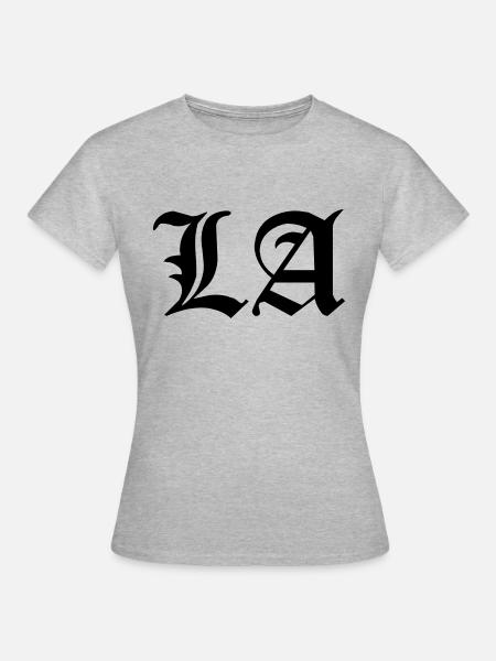 Los Angeles - Frauen T-Shirt - Grau meliert