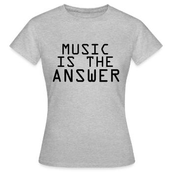 music festival - Frauen T-Shirt - Grau meliert - Vorne - AI Model Female 172 dark (172cm)