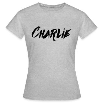 Checkpoint Charlie - Frauen T-Shirt - Grau meliert - Vorne - AI Model Female 172 dark (172cm)