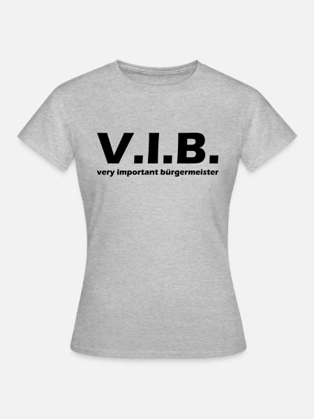 Bürgermeister - Frauen T-Shirt - Grau meliert