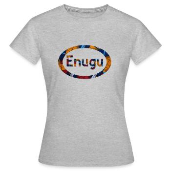 Enugu T-shirts Hoodie - Frauen T-Shirt - Grau meliert - Vorne - AI Model Female 172 dark (172cm)