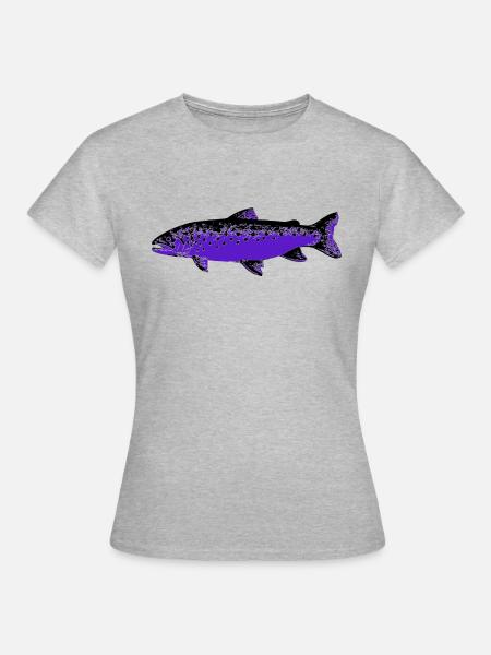 Forellila - Frauen T-Shirt - Grau meliert