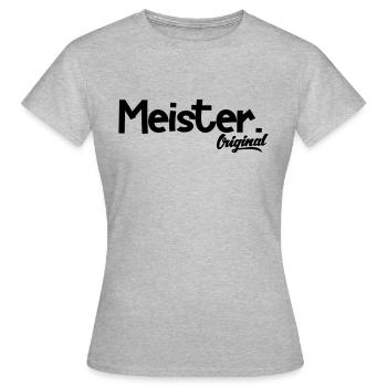 Meister - Frauen T-Shirt - Grau meliert - Vorne - AI Model Female 172 dark (172cm)