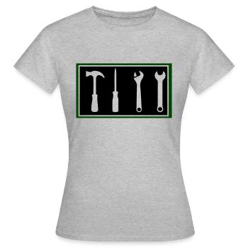 Tool - Women's T-Shirt - heather grey - Front - AI Model Female 172 dark (172cm)